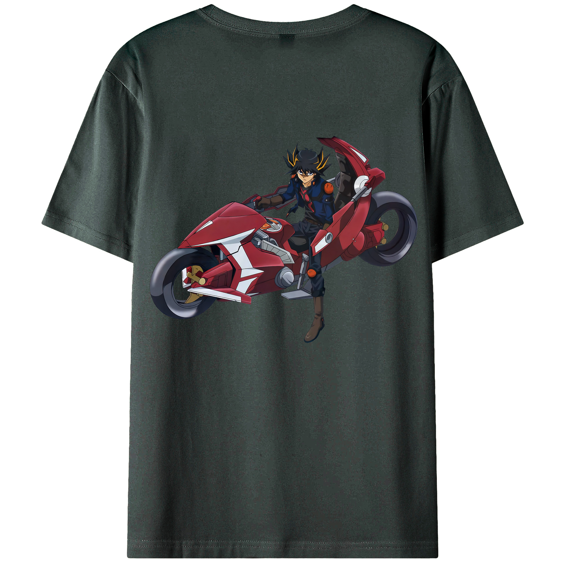 （画像用） 遊☆戯☆王 Yu-Gi-Oh! 綿100％ メンズ半袖Tシャツ（バックプリント） 通気性